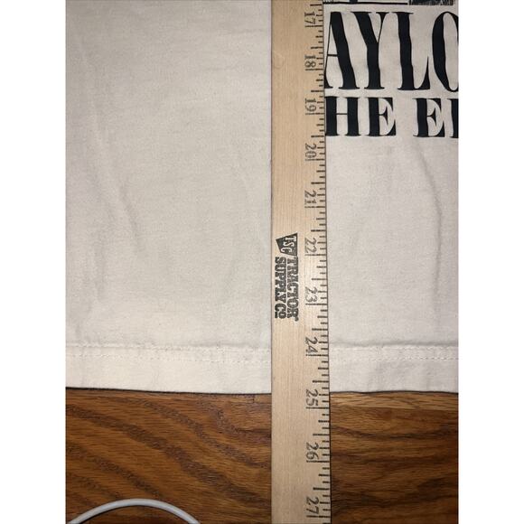 Taylor Swift Shirt Adult Small The Eras Tour Official Cream Beige - Picture 6 of 8